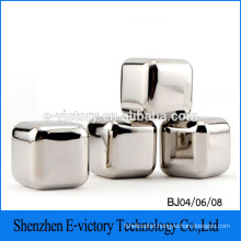 Customized Stainless Steel Whiskey Ice Cube Stone Beer Chiller Cube